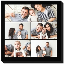 8x8 Photo Collage Canvas with Custom Color Collage design