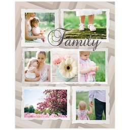 Poster, 11x14, Matte Photo Paper with Antique Family design