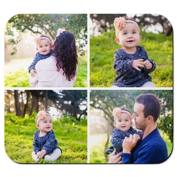 Photo Mouse Pad with Four Photo Collage design