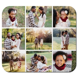 Photo Mouse Pad with Nine Photo Collage design