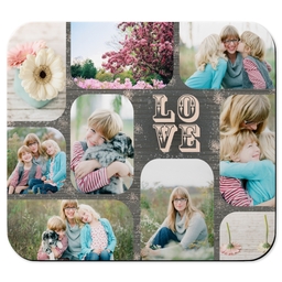 Photo Mouse Pad with Love Photo Collage design
