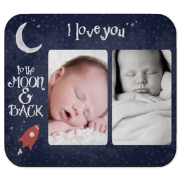 Photo Mouse Pad with To The Moon And Back design