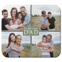 Photo Mouse Pad with World's Best Dad design