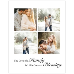 Poster, 11x14, Matte Photo Paper with Family Blessing design