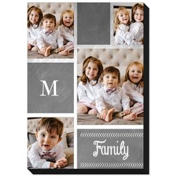 5x7 Same-Day Mounted Print with Family Chalkboard design