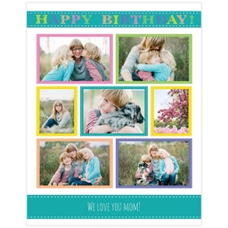 Poster, 11x14, Matte Photo Paper with Festive Birthday design