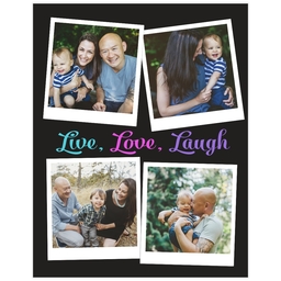 Same Day Poster, 11x14, Matte Photo Paper with Live Love Laugh Brights design
