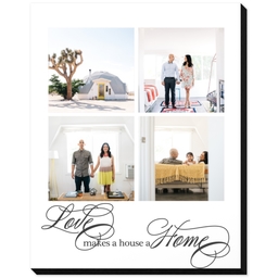 8x10 Same-Day Mounted Print with Love Makes A Home design