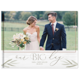 5x7 Paper Cover Photo Book with Big Day design