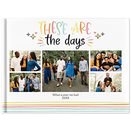 5x7 Soft Cover Photo Book with Our Days design
