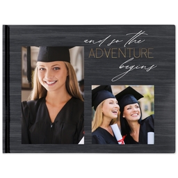 Same-Day 8x11 Linen Cover Photo Book with The Adventure Begins design