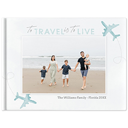 5x7 Paper Cover Photo Book with Time to Travel design