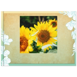 5x7 Soft Cover Photo Book with Floral Serenity Memory Book design