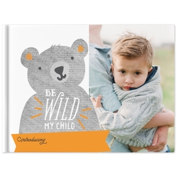 8x11 Hard Cover Photo Book with Little Bear Cub design