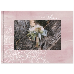 5x7 Soft Cover Photo Book with Painted Organic design