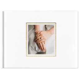 5x7 Soft Cover Photo Book with Modern Line Wedding design