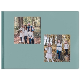 Same-Day 8x11 Linen Cover Photo Book with Plaid Dad design