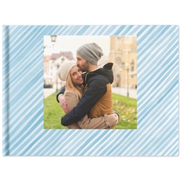 5x7 Soft Cover Photo Book with Watercolor Stripes design