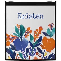 Reusable Shopping Bags with Watercolor Bouquet design