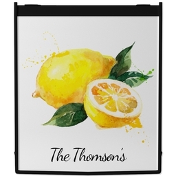 Reusable Shopping Bags with Watercolor Lemon design