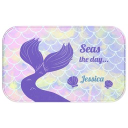 Photo Bath Mat - Large with Seas the Day - Mermaid design