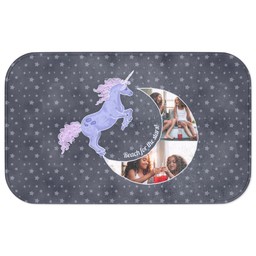 Photo Bath Mat - Large with Unicorn Moon design