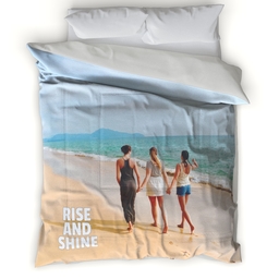 Microfiber Photo Comforter, Twin with Rise & Shine design