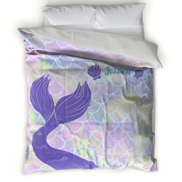 Microfiber Photo Comforter, Twin with Seas the Day - Mermaid design