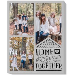 11x14 Photo Canvas with Home Together design