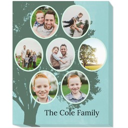 11x14 Photo Canvas with Family Tree design