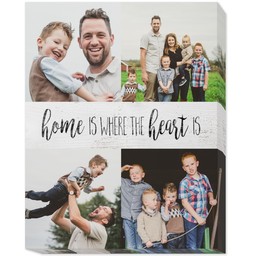 11x14 Photo Canvas with Home Is design