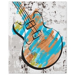 8x10 Gallery Wrap Photo Canvas with Brushed Guitar design