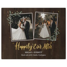 8x10 Gallery Wrap Photo Canvas with Happily Ever After design