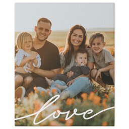 8x10 Gallery Wrap Photo Canvas with Love Speaks Loudly design