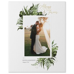 8x10 Gallery Wrap Photo Canvas with Micro Wedding design