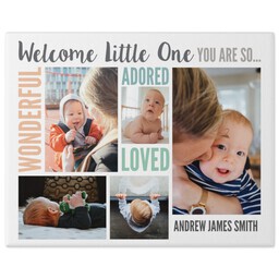 8x10 Gallery Wrap Photo Canvas with Promises to Live By design