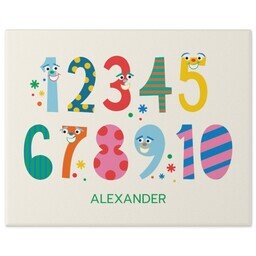 8x10 Gallery Wrap Photo Canvas with Colorful Counting design