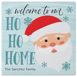 8x8 Gallery Wrap Photo Canvas with A Ho Ho Welcome design