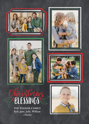 5x7 Greeting Card, Glossy, Blank Envelope with Framed Blessings design