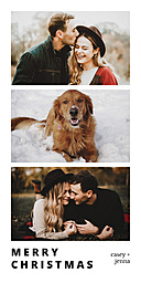 4x8 Greeting Card, Matte, Blank Envelope with Christmas Photo Frame design