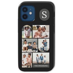 Iphone 12 Pro Mini Tough Case with Multi Photo Monogram design