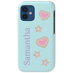 Iphone 12 Pro Mini Tough Case with Stars and Hearts design