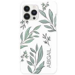 iPhone 13 Pro Max Slim Case with Watercolor Foliage design