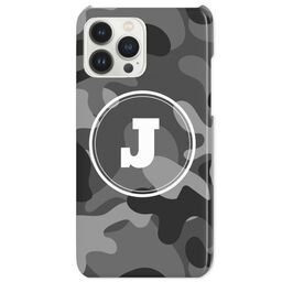 iPhone 13 Pro Max Slim Case with Grey Camo design