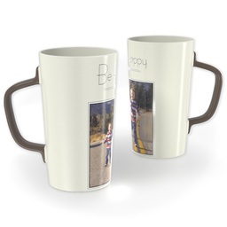 12oz Cafe Mug with Be Happy design