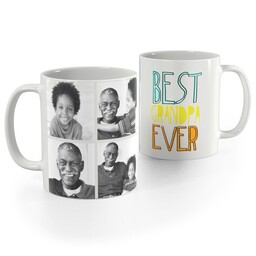 White Photo Mug, 11oz with Best Grandpa design