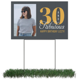 Photo Lawn Sign 12x18 (with H-Stake) with Fabulous design