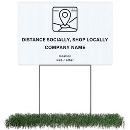 Photo Lawn Sign 12x18 (with H-Stake) with Shop Locally design