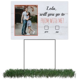Photo Lawn Sign 12x18 (with H-Stake) with Promposal design