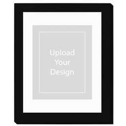 8x10 Matted Photo Print in 11x14 Frame with Upload Your Design design